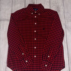 Ralph Lauren Red and Black Plaid Shirt
